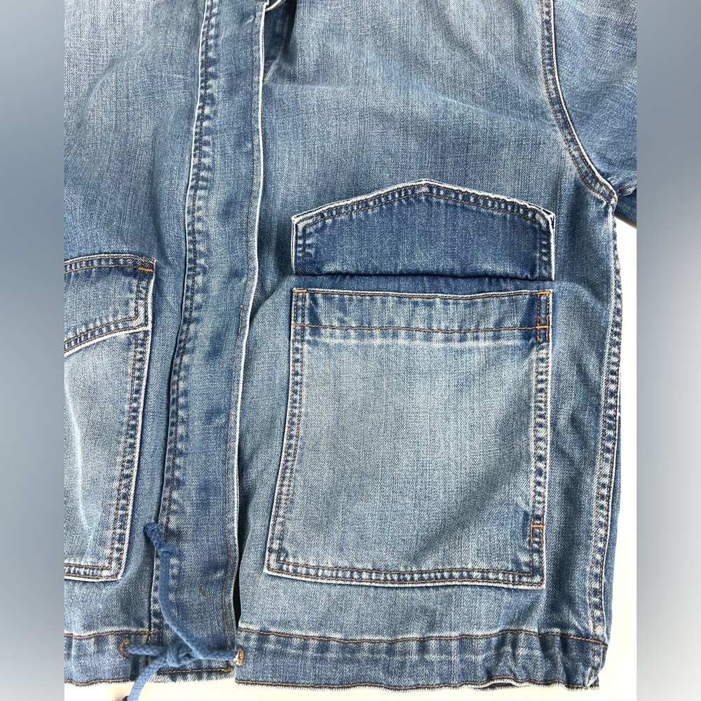 Madewell Drawstring Shirt Jean Jacket - Picture 7 of 12